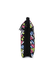 Canvas Chevron Printed Sling Bag