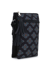 Canvas Chevron Printed Sling Bag