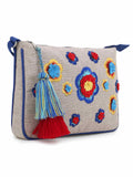 Canvas Embroidered Sling Bag