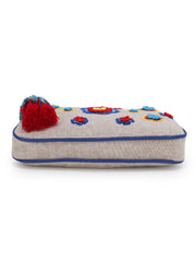 Canvas Embroidered Sling Bag