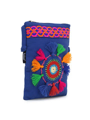 Canvas Crotia Patch with Lace Detail Sling Bag