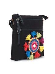 Canvas Crotia Patch Sling Bag