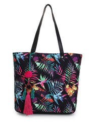 Blossom Polycotton Botanical Digital Printed Tote Bag