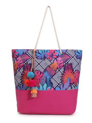 Blossom Polycotton & Canvas Botanical Digital Printed Tote Bag