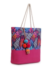Blossom Polycotton & Canvas Botanical Digital Printed Tote Bag