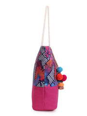 Blossom Polycotton & Canvas Botanical Digital Printed Tote Bag
