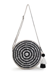 Mandala Acro Wool & Canvas Croatia Geometric Sling Bag