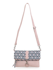 Geomat Polycotton Geometric Digital Print Sling Bag