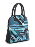 Shore Polycotton & Canvas Abstract Embroidered Handheld Bag