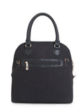 Shore Polycotton & Canvas Abstract Embroidered Handheld Bag
