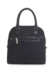 Shore Polycotton & Canvas Abstract Embroidered Handheld Bag