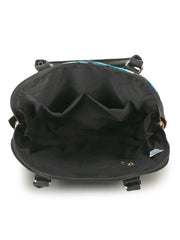 Shore Polycotton & Canvas Abstract Embroidered Handheld Bag
