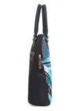 Shore Polycotton & Canvas Abstract Embroidered Handheld Bag