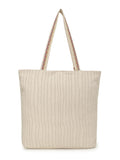 Boho Lehriya Striped Embellished Tote Bag