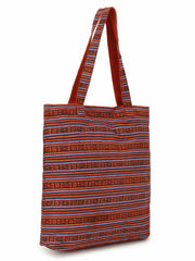 Eco-Friendly Acrylic Dari Striped Shopping Bag