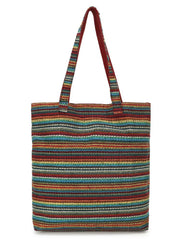 Eco-Friendly Acrylic Dari Striped Shopping Bag