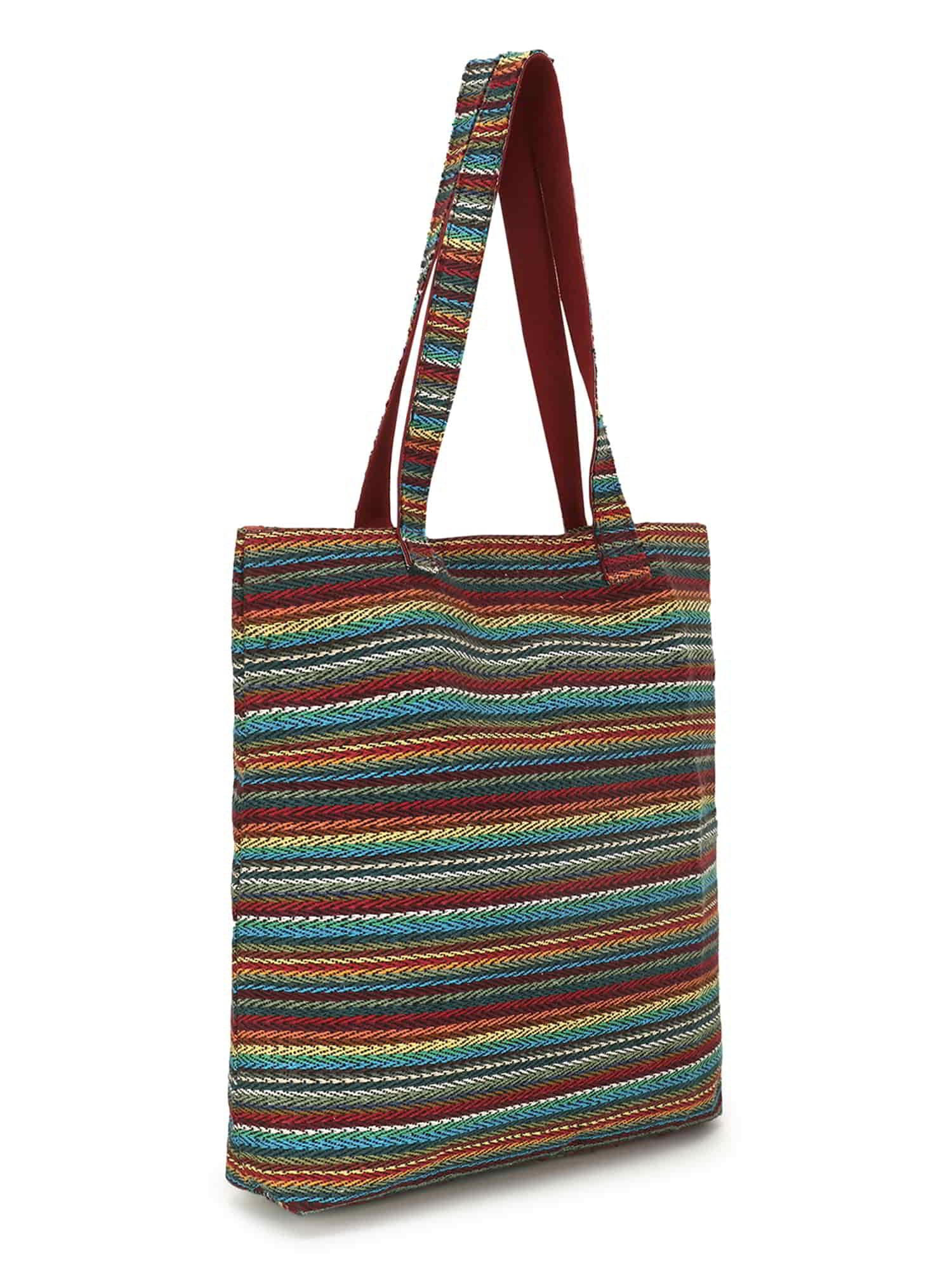 Eco-Friendly Acrylic Dari Striped Shopping Bag