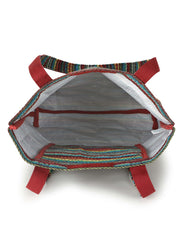 Eco-Friendly Acrylic Dari Striped Shopping Bag
