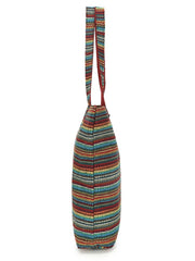 Eco-Friendly Acrylic Dari Striped Shopping Bag