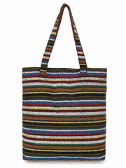 Eco-Friendly Acrylic Dari Striped Shopping Bag