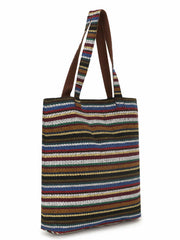 Eco-Friendly Acrylic Dari Striped Shopping Bag