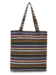 Eco-Friendly Acrylic Dari Striped Shopping Bag