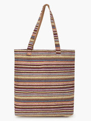 Eco-Friendly Acrylic Dari Striped Shopping Bag