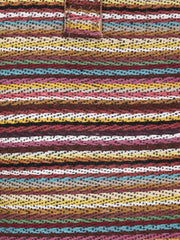 Eco-Friendly Acrylic Dari Striped Shopping Bag
