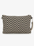 Tribal Acrylic Cotton Canvas Striped Embellished Sling Bag