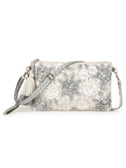 Ghoomar Zari Polycotton Floral Embellished Sling Bag