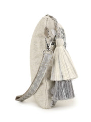 Ghoomar Zari Polycotton Floral Embellished Sling Bag