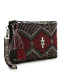 Ghoomar Cotton Canvas Ethnic Motifs Embellished Sling Bag