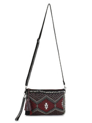 Ghoomar Cotton Canvas Ethnic Motifs Embellished Sling Bag