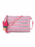 Ghoomar Cotton Jacquard Chevron Embellished Sling Bag