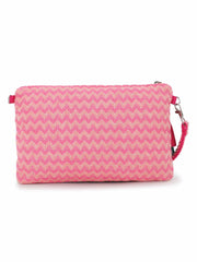 Ghoomar Cotton Jacquard Chevron Embellished Sling Bag