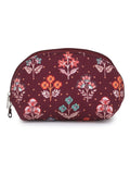 Floral Digital Printed Poly Canvas Smart Casual Vanity Bag