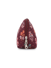 Floral Digital Printed Poly Canvas Smart Casual Vanity Bag