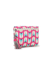 Blossom Polycotton Tulip Digital Printed Coin Purse