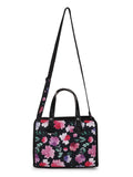 Rangoli Polycotton & PU Floral Digital Printed Handheld Bag