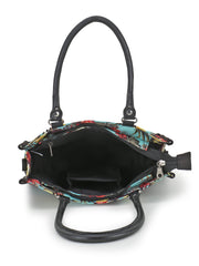 Rangoli Polycotton & PU Floral Digital Printed Sling Bag