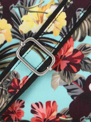 Rangoli Polycotton & PU Floral Digital Printed Sling Bag