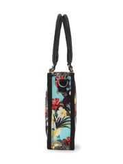 Rangoli Polycotton & PU Floral Digital Printed Sling Bag
