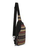 Tribal Striped Digital Printed Polycotton Bodybag