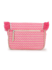 Geomat Acrylic Jacquard Chevron Sling Bag