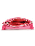 Geomat Acrylic Jacquard Chevron Sling Bag