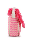Geomat Acrylic Jacquard Chevron Sling Bag