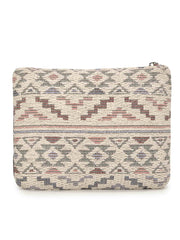 Boho Canvas Floral Embellished Coin Purse