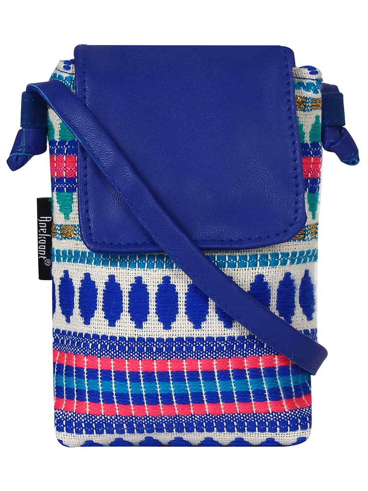 Mobile Jacquard Sling Bag