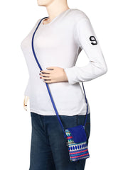 Mobile Jacquard Sling Bag