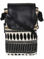 Mobile Jacquard Sling Bag